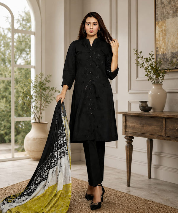 BLACK KURTA
